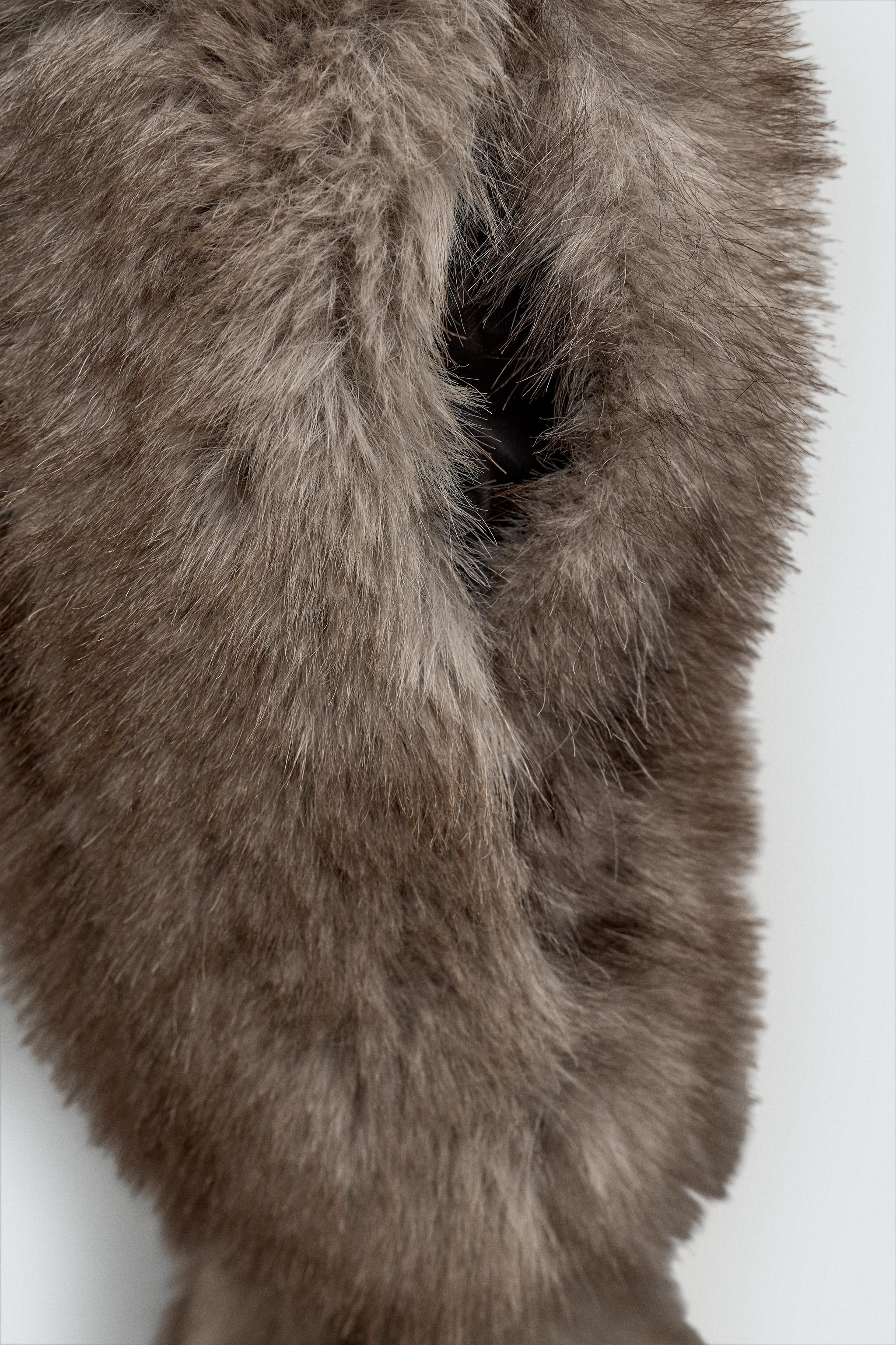 FAUX FUR STOLE SCARF HARRY LAMBERT FOR ZARA X DISNEY